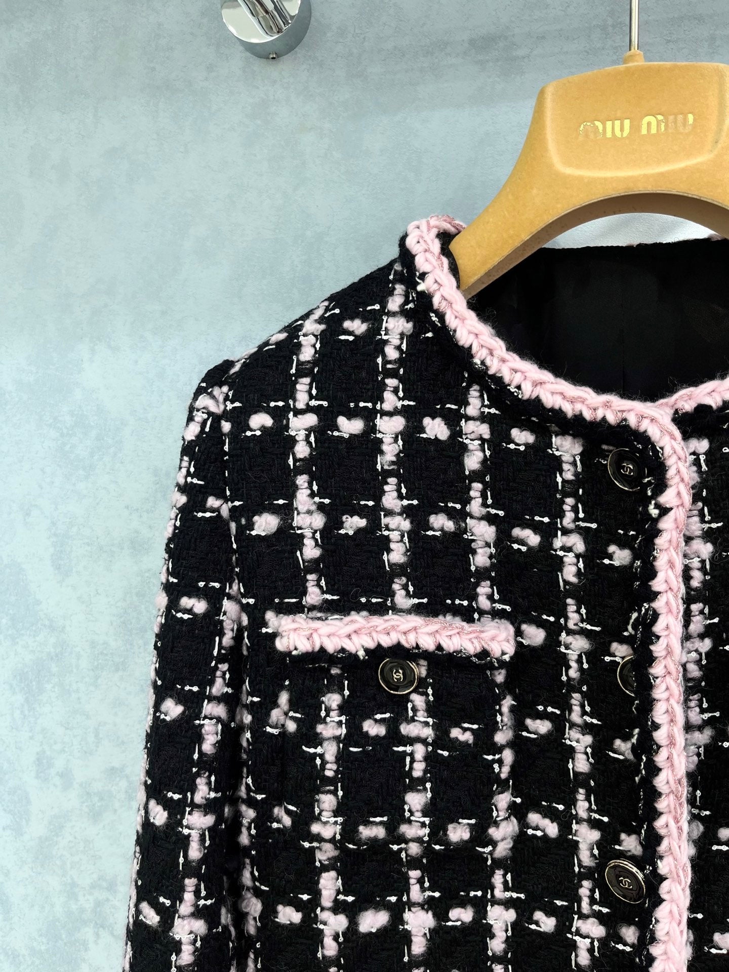 Chanel Black & White Stripe Jacket