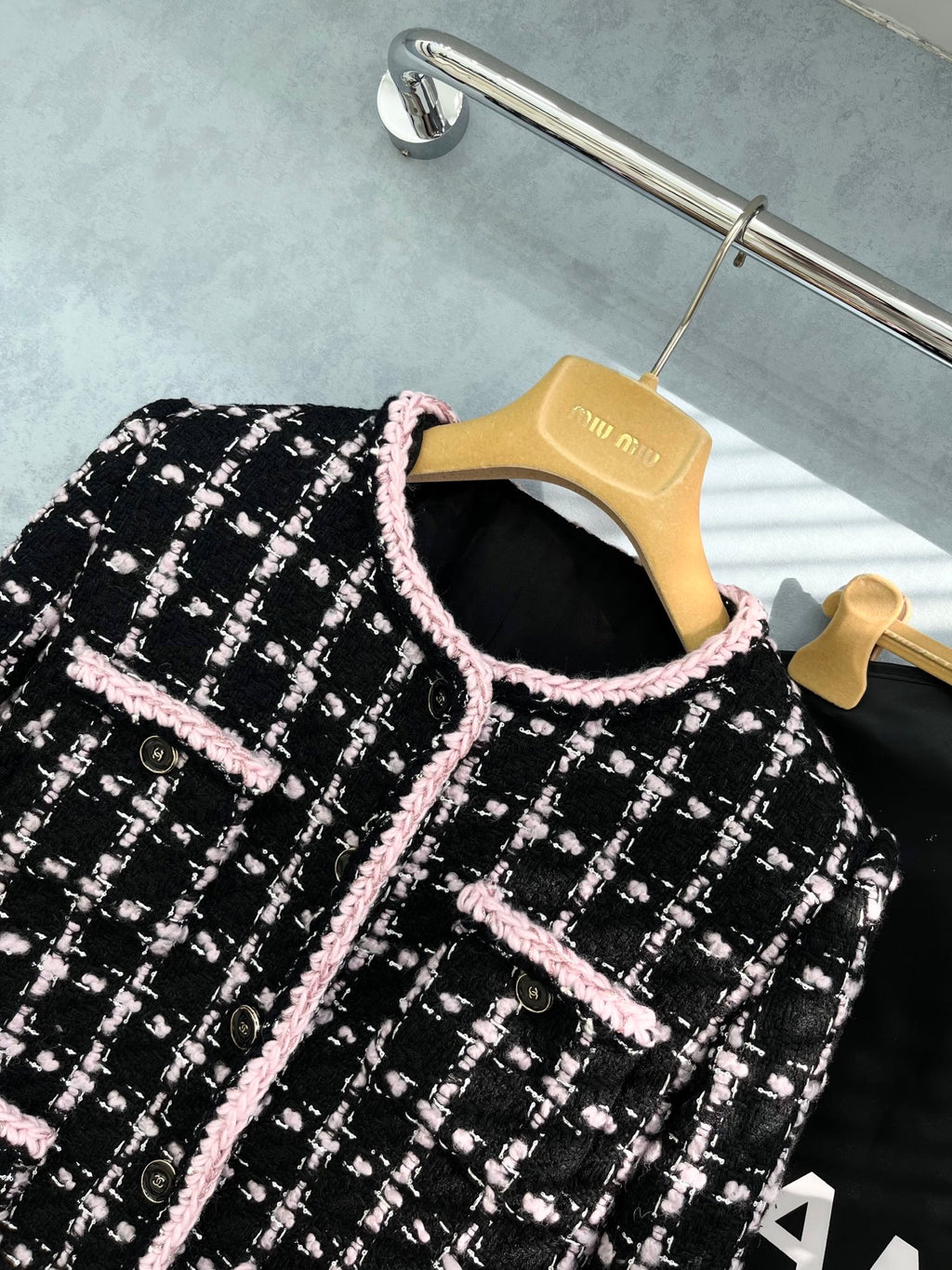 Chanel Black & White Stripe Jacket