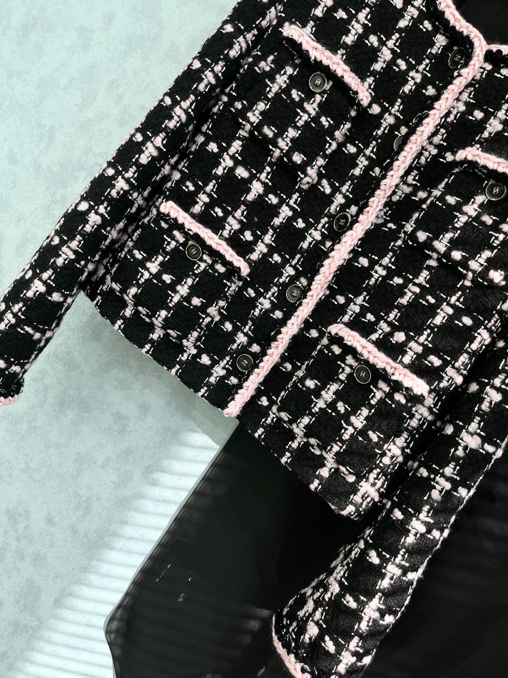 Chanel Black & White Stripe Jacket