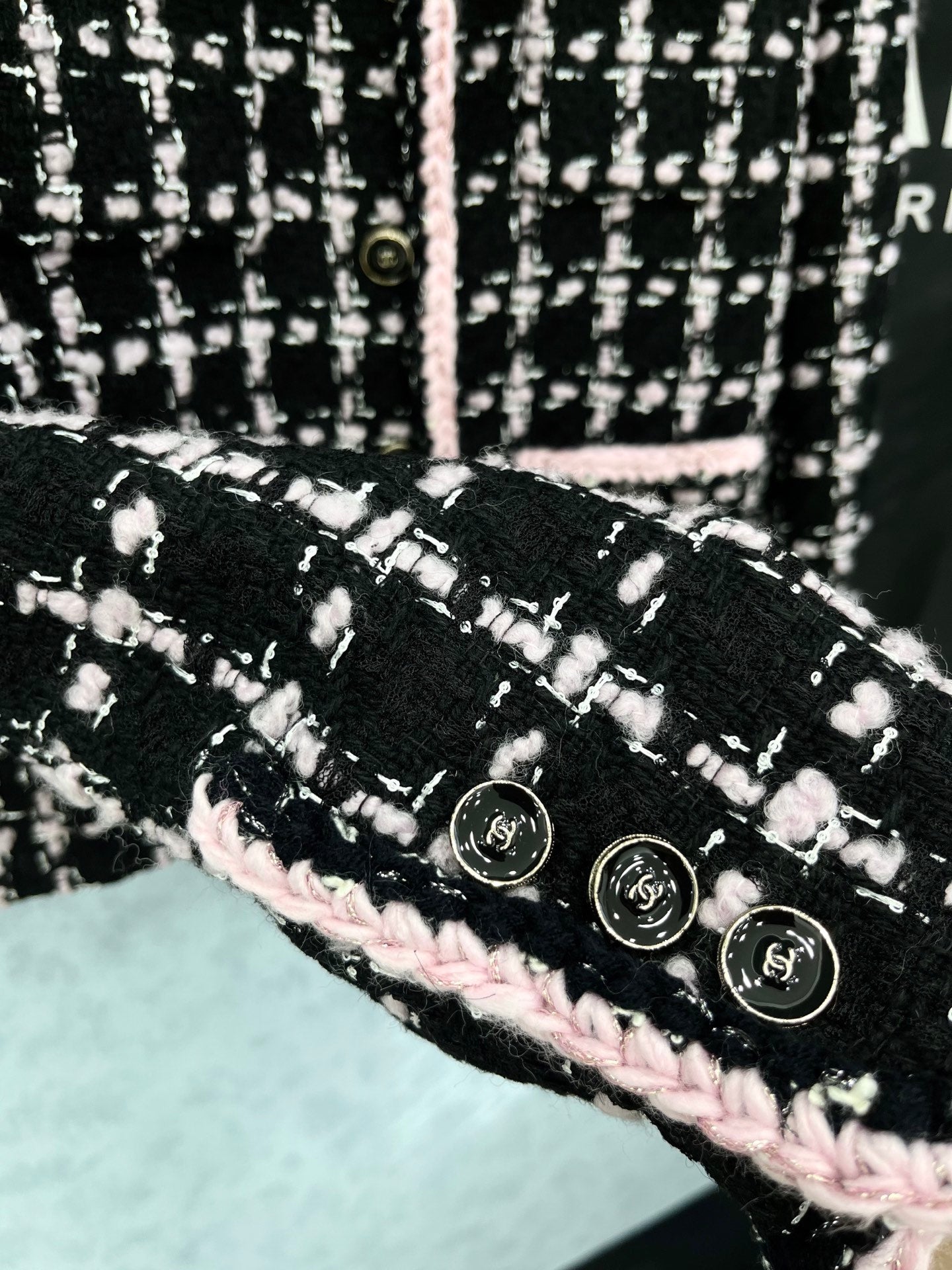 Chanel Black & White Stripe Jacket