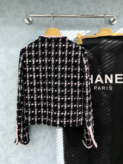 Chanel Black & White Stripe Jacket