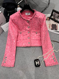 Chanel Pink Glamor Jacket with Pearl embellishments