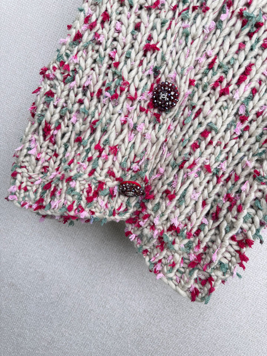 Chanel Multi-coloured knitted vest with buttons