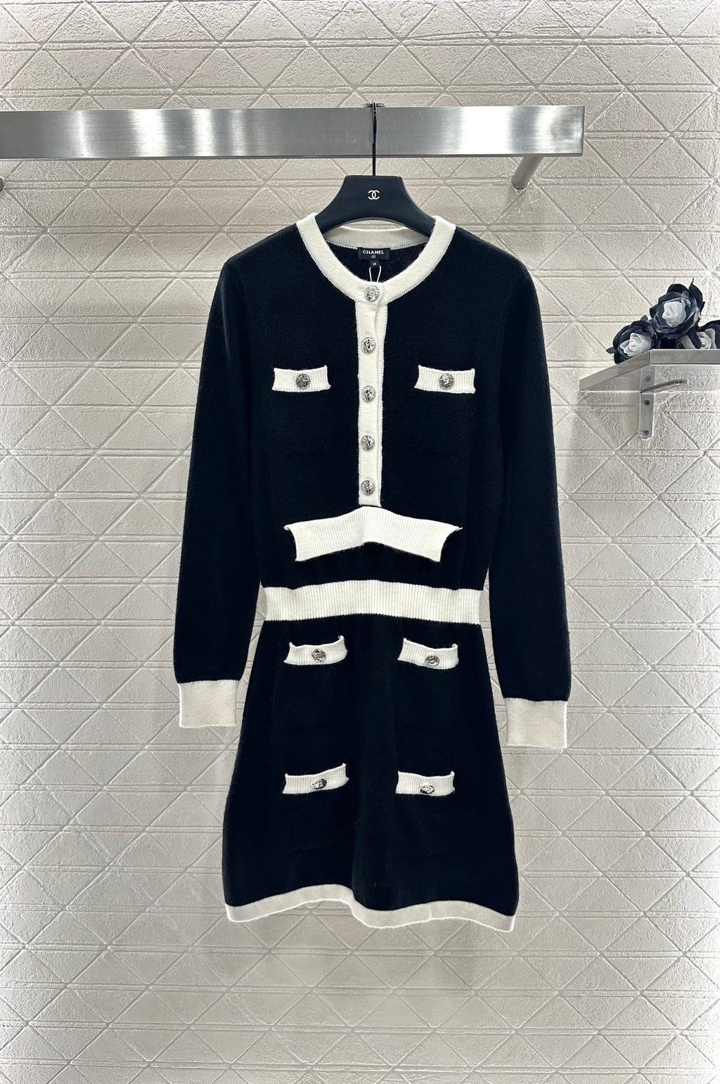 Black Chanel Top and shorts skirt