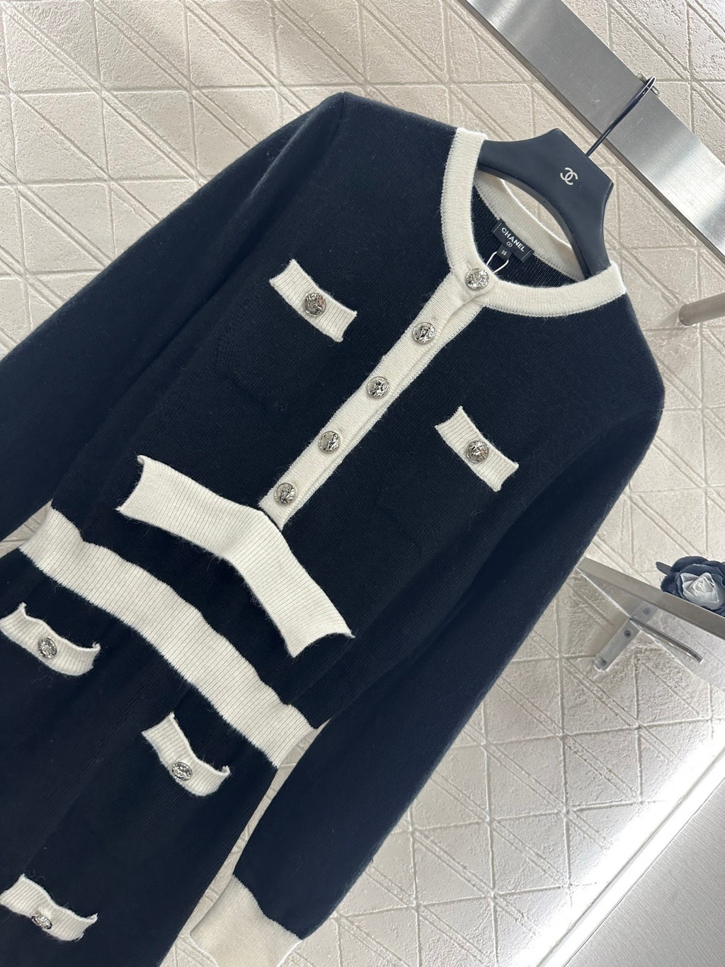 Black Chanel Top and shorts skirt