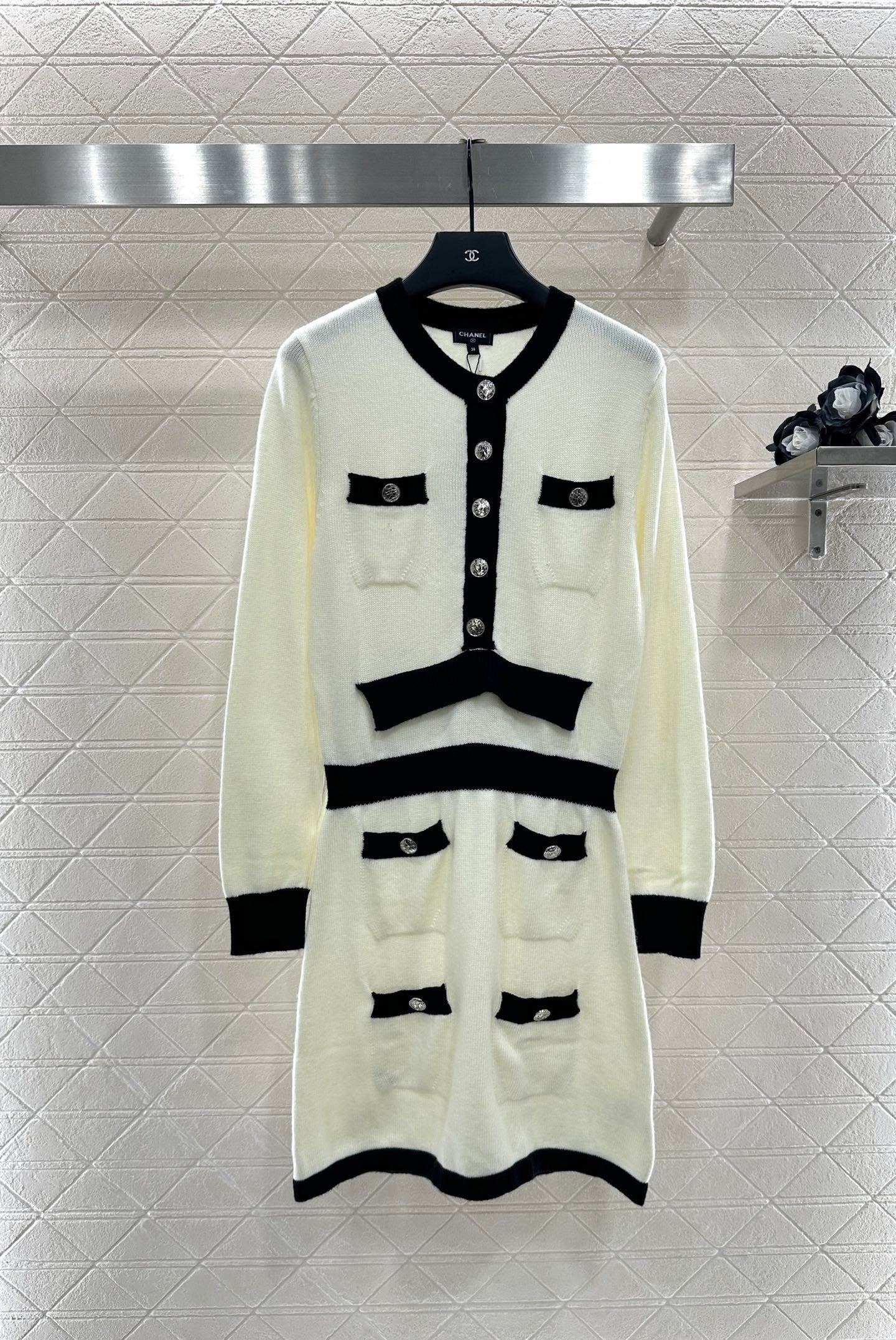 White Chanel Top and shorts skirt