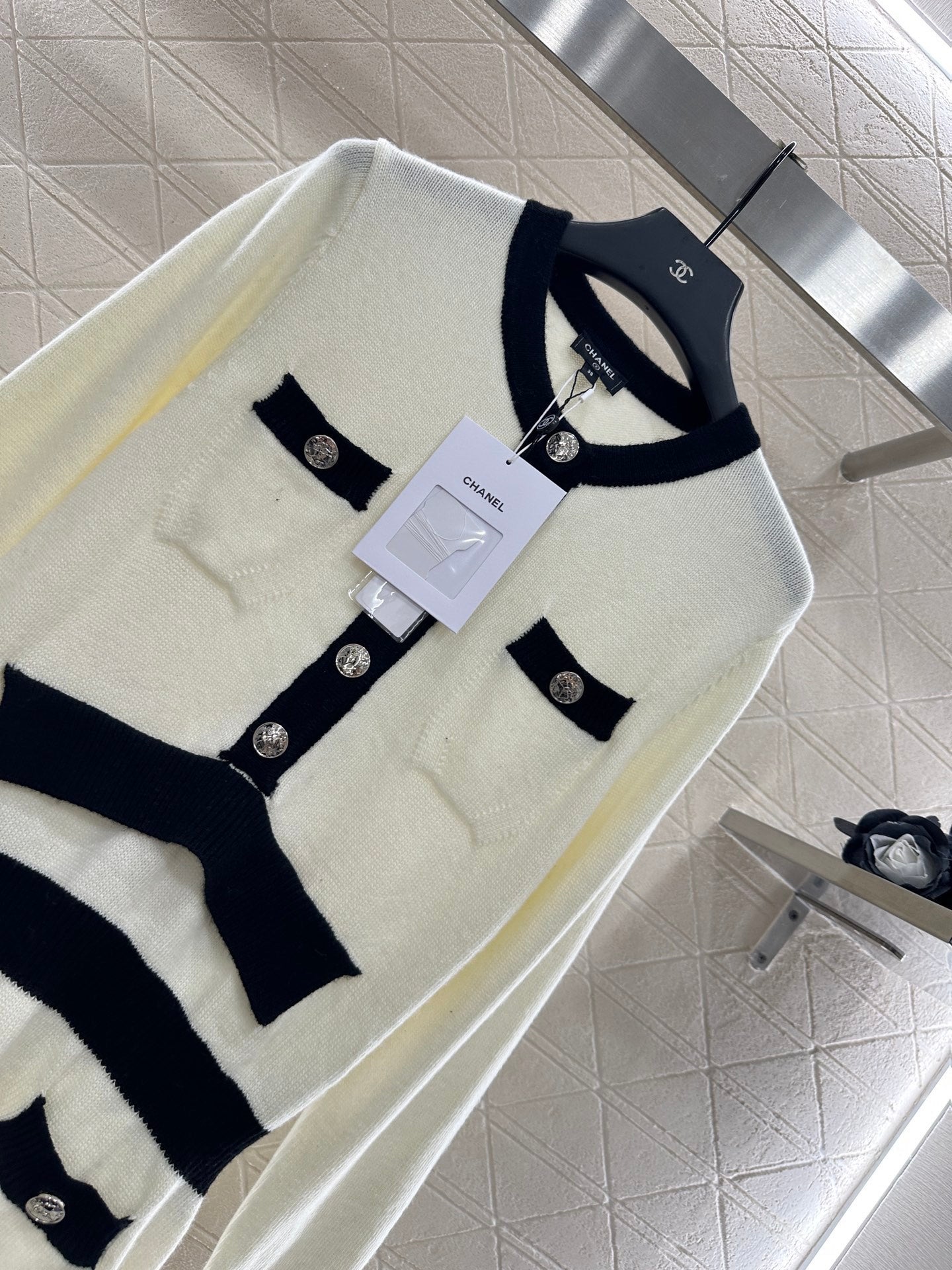 White Chanel Top and shorts skirt