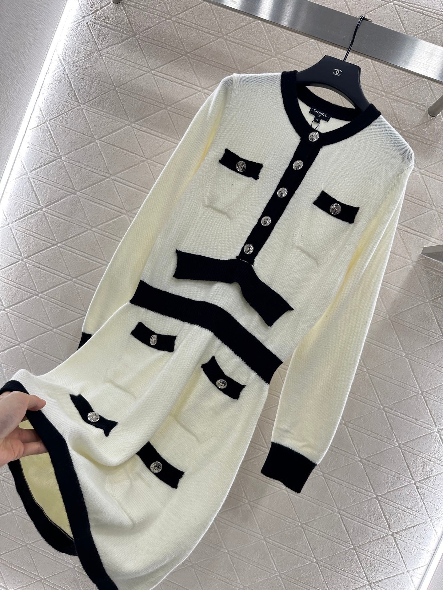 White Chanel Top and shorts skirt