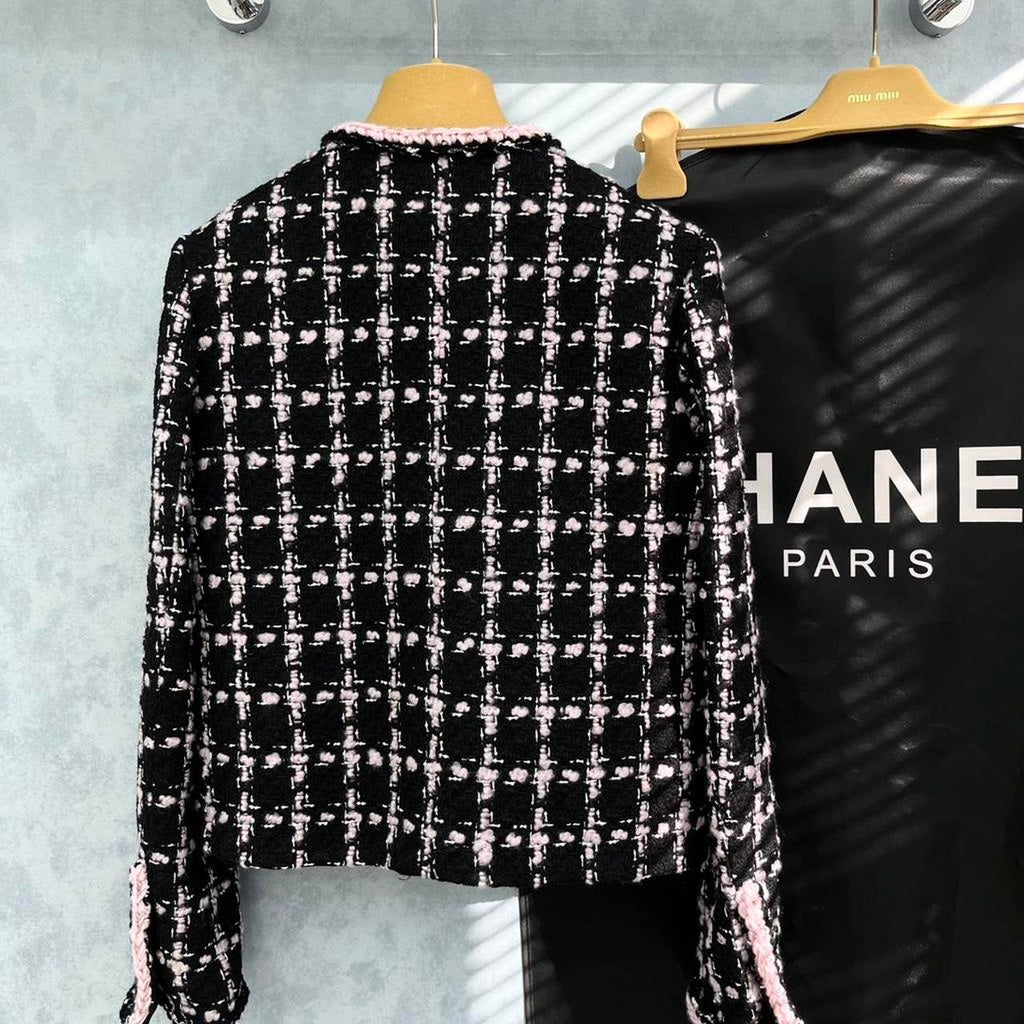 Chanel Women's black multi Coats
