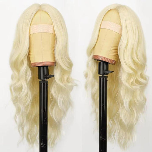 Blonde wavy wig