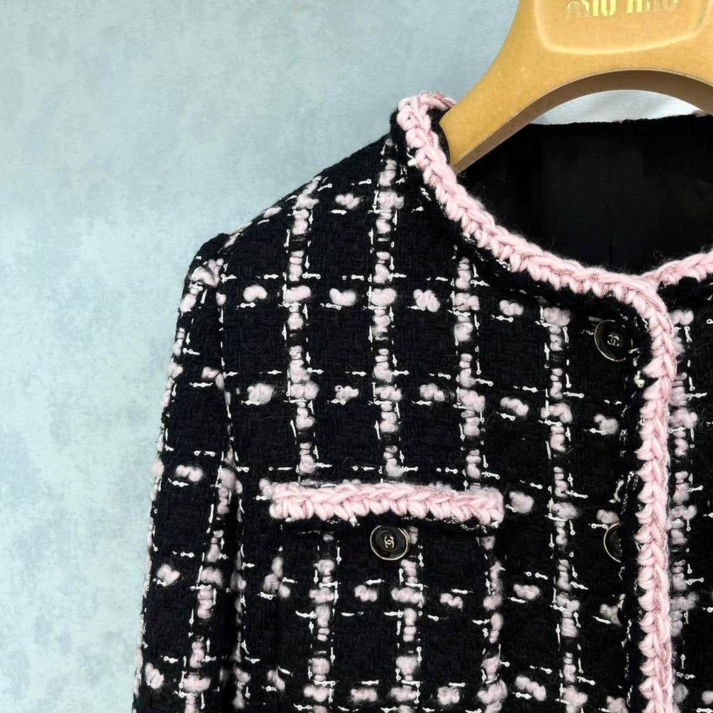 Chanel Women's black multi Coats