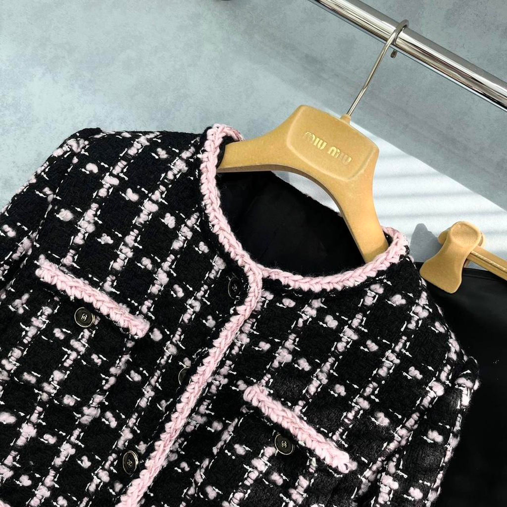 Chanel Women's black multi Coats