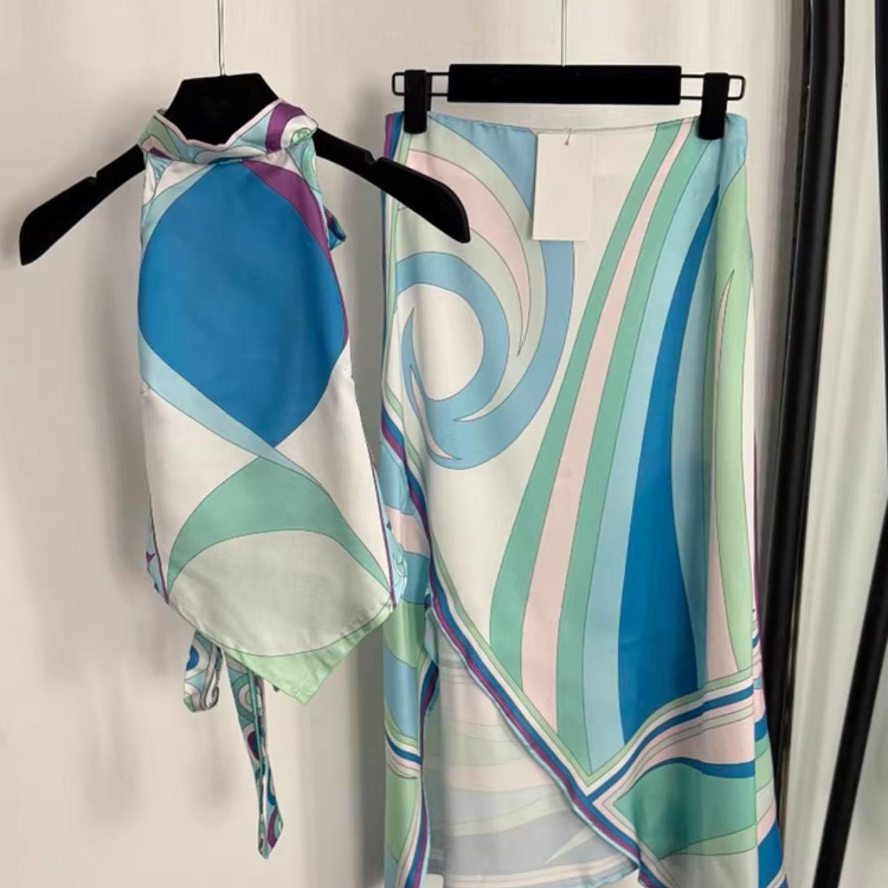 Emilio Pucci Women's multi blue Dresses