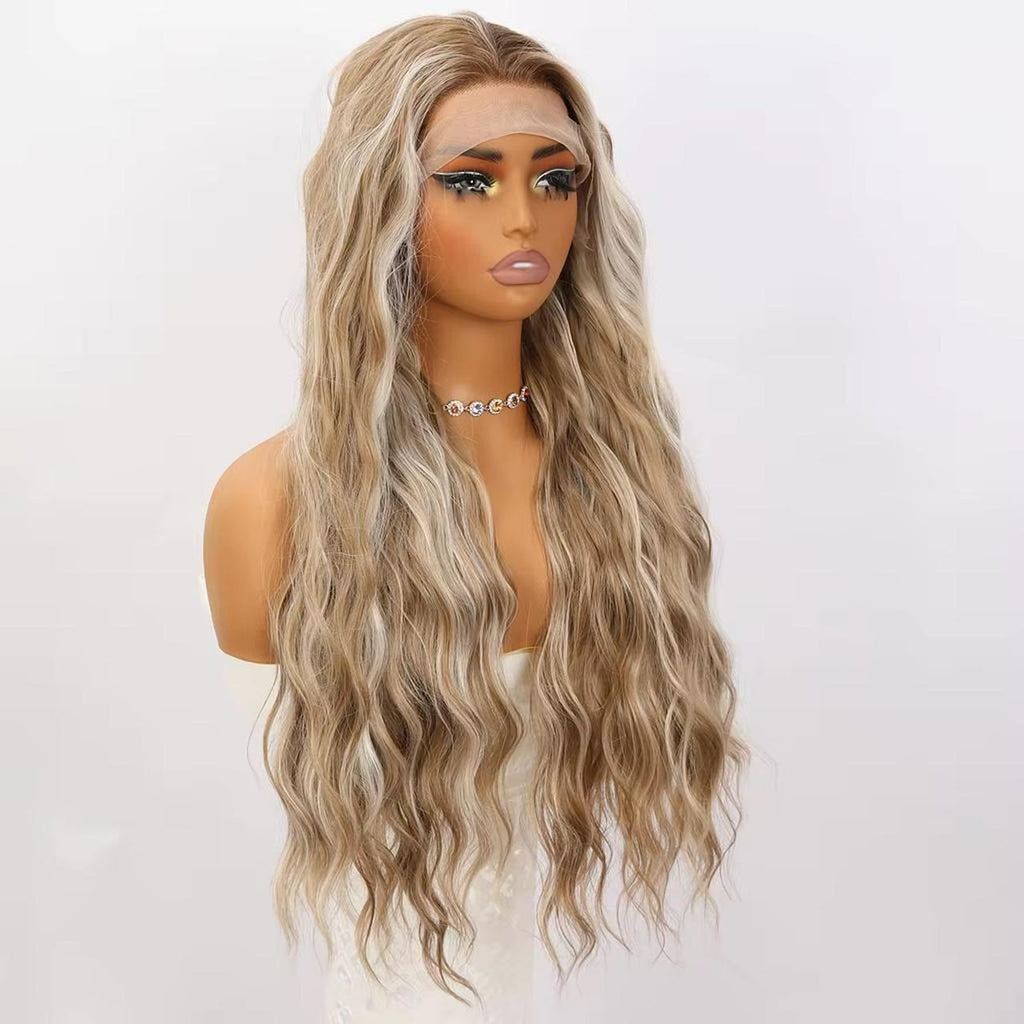 16" long, 24" high lace front wig with 100% hand-tied lace
