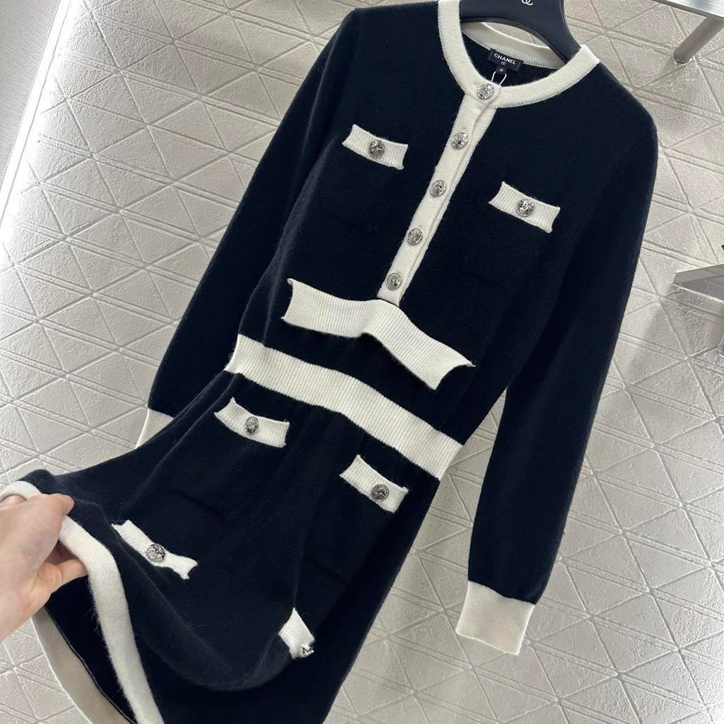 Chanel Women's black white Dresses