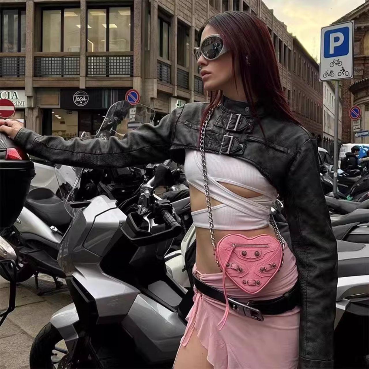 Jaded London Women's pink black Coats