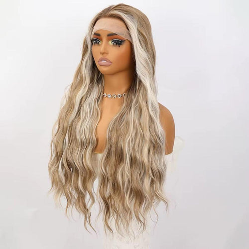 16" long, 24" high lace front wig with 100% hand-tied lace
